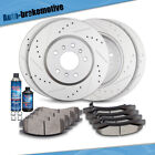 FRONT & REAR DISC BRAKE ROTORS + BRAKE PADS FIT FOR CHEVROLET IMPALA MONTE CARLO