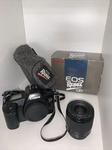 Canon EOS Rebel Quartz Date film camera Ef 35-80mm 4-5.6 .37m 1.2ft Case Box - Picture 1 of 12