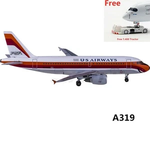 (Very Rare)1:400 AeroClassic BBX41604 US Airways A319 N742PS PSA+Tractor - Picture 1 of 3