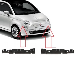 LEFT+RIGHT SIDE FRONT BUMPER HOLDER BRACKET SET FITS FOR FIAT 500 2007-2015 - Picture 1 of 7