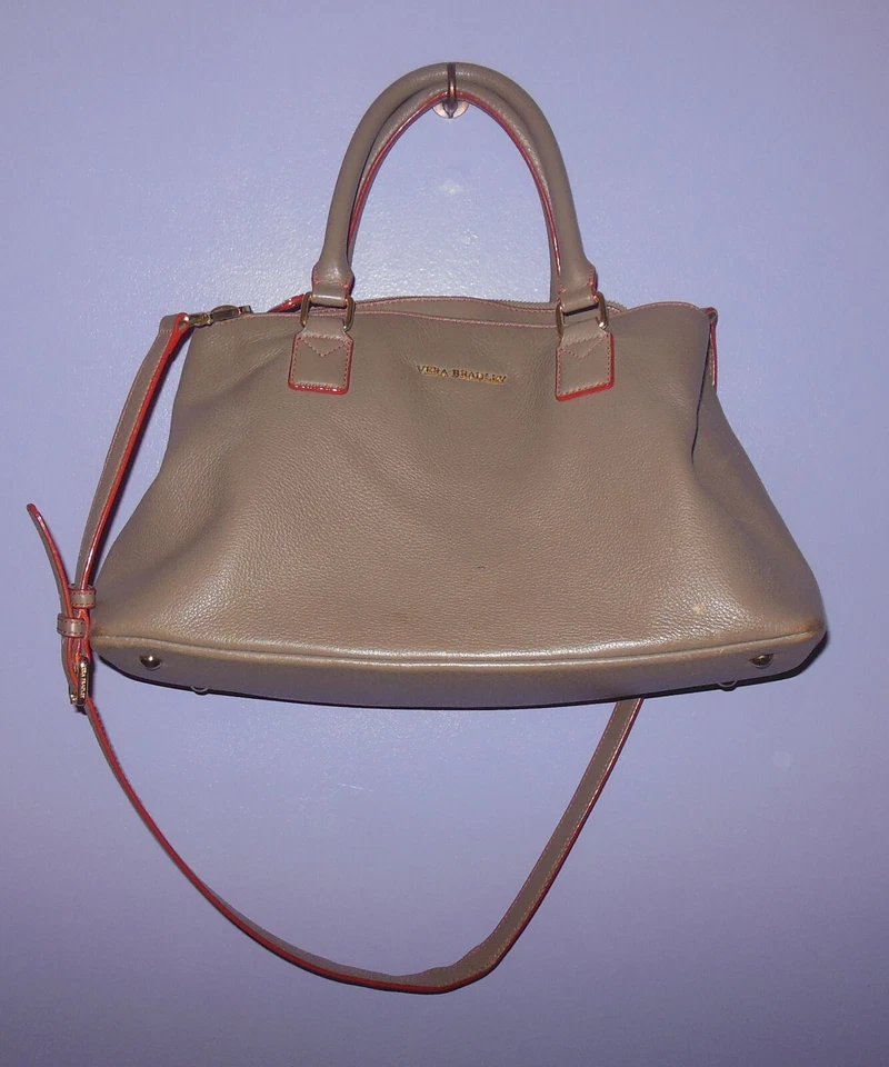 Bolso Bandolera Vera Bradley Emma Cuero Taupe Foto 1 de 4
