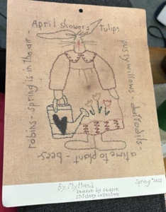 Vtg Rare By My Hand Season by Season SPRING Embroidery 1998 pattern #SBS1 - Picture 1 of 3
