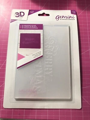 Carpeta de Grabado 3D Crafter's Companion Géminis Feliz Navidad 5x7 Foto 1 de 4