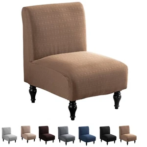 Armless Chair Slipcovers Single Seat Accent Chair Covers Stretch Furniture cover - Picture 1 of 44
