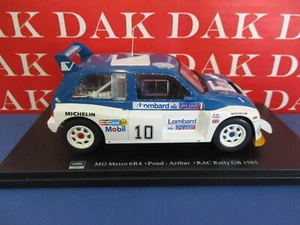 Die cast 1/24 Modellino Auto MG Metro 6R4 Rally RAC 1985 T. Pond - Foto 1 di 4
