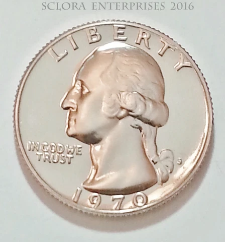 1970 S Washington *PROOF* Quarter  **FREE SHIPPING** Cover