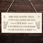 Gin Sign For Home Bar Engraved Wood Sign Wall Sign For Bar Pub Man Cave Gin Gift