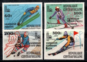 Repubblica Centrafricana 1980 Mi. 672-675 Nuovo ** 100% Posta Aerea Olimpiadi - Foto 1 di 1