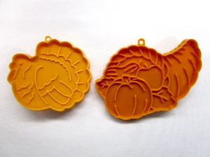 2er Set Vintage Hallmark Thanksgiving Ausstechformen Truthahn und Füllhorn - Bild 1 von 9