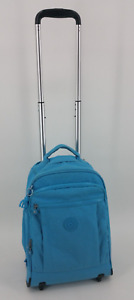 Kipling Gaze Large Blue Rolling Wheeled Backpack Retractable Handle Nylon Bag