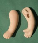 Antique dollhouse doll arms, lastic fixing, 1.45", suitable for googly dolls