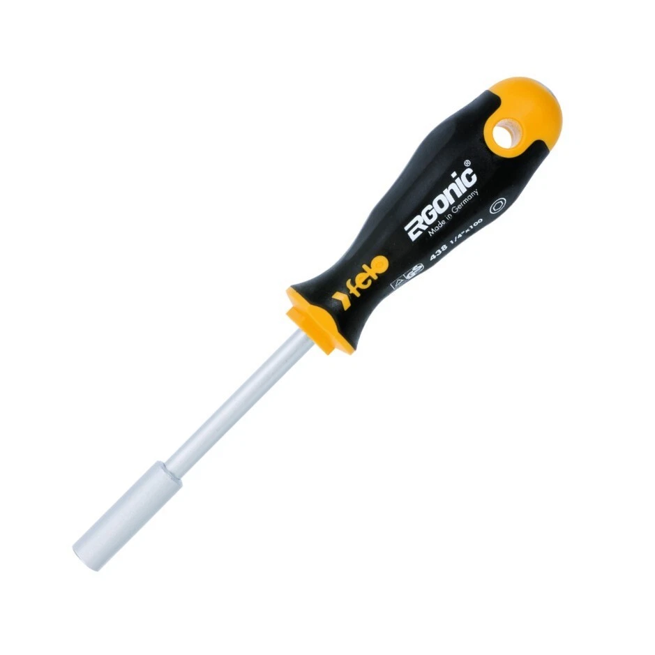 Felo Ergonic 1/4" Magnetic Bit Holder Screwdriver Handle 8" Length 53711 - Image 1 of 3