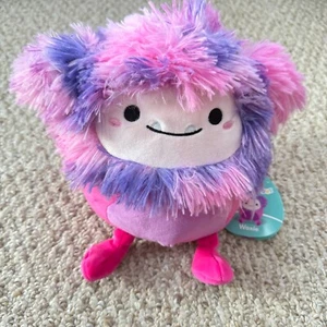 Squishmallow 8 inch Woxie the Bigfoot Pink Tie-die Yeti NWT - Picture 1 of 7