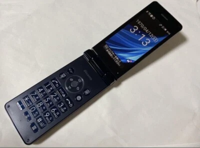 SHARP SH-02L AQUOS KEITAI 2 JAPAN ANDROID FLIP PHONE BLAK UNLOCKED - Image 1 of 2