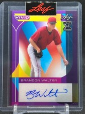 2022 Leaf Vivid 1 of 1 Signed Proof XRC Brandon Walter No. BA-BW1 - 1/1 RED SOX