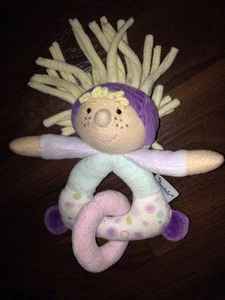 Sterntaler Greifling Plüschtier Stofftier Hexe Mädchen Lotta Lila Rosa Haare - Picture 1 of 3