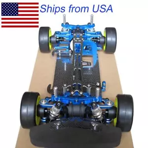 Alloy & Carbon Chassis TT01E Shaft Drive 1/10 4WD Racing Touring Car Frame Kit - Picture 1 of 12