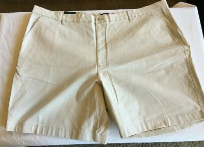 CHAPS Mens Flat Front Stretch Shorts Stone Tan Big & Tall NWT $66 Retail - Image 1 of 3