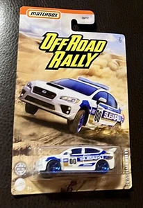 🏁 Matchbox 2015 Subaru WRX STI Off (2020) Road Rally White/Blue 1/64 🏁 - Picture 1 of 2