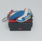 Mini Sneaker Nike Air Jordan 1 Keychain Off White X + Shoebox