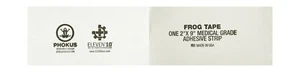 Medical First Aid Tape Frog 6 Pk. 2'' x 9'' Adhesive Strips White 3M Durapore - Picture 1 of 2
