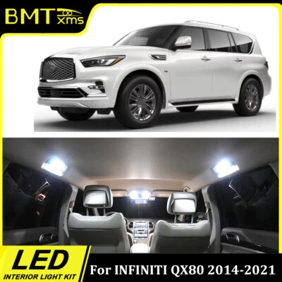 Kit de paquete de bombillas domo mapa interior blanco 16 piezas para Infiniti QX 80 2014-2021 Foto 1 de 4