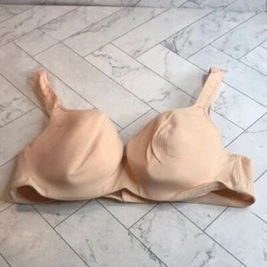 NWOT Cacique Lane Bryant Womans T-Shirt Bra Beige Comfort Stretch UNDERWIRE 38C - Picture 1 of 8