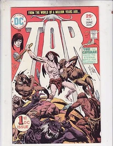 Tor #1 VF Joe Kubert art DC 1975 No Reserve Free Shipping - Picture 1 of 2