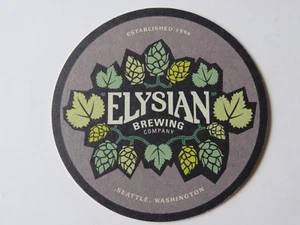 BEER Bar COASTER ~ ELYSIAN Brewing Co, Seattle, Washington ~ Established 1996 - Picture 1 of 3