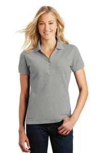 Eddie Bauer Damen Grau M Baumwolle Piqué Polo SS Shirt Kent Co MI EB101 Neu - Bild 1 von 7