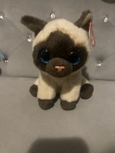 Ty Beanie Baby - JADEN the Siamese Cat 6" Great Condition With Tags - Picture 1 of 6