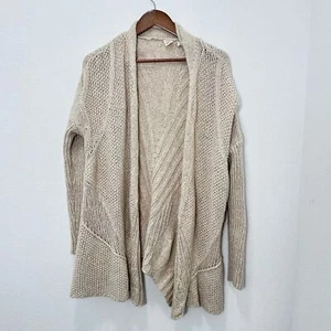 The Fisher Project lockerer Strick Cardigan vorne offen cremefarben Longline Eileen Fisher - Bild 1 von 6