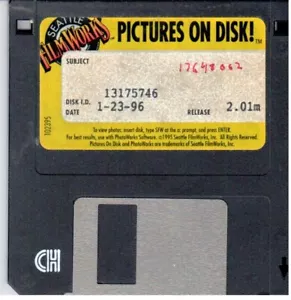 ITHistory (1996) IBM PC Software: PICTURES ON DISK 2.01 3.5" No Manual - Picture 1 of 1