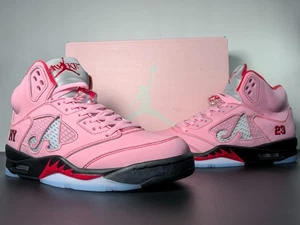 Scarpe da basket Air Jordan 5 Retro Awake NY rosa artico da uomo edizione speciale - Foto 1 di 8