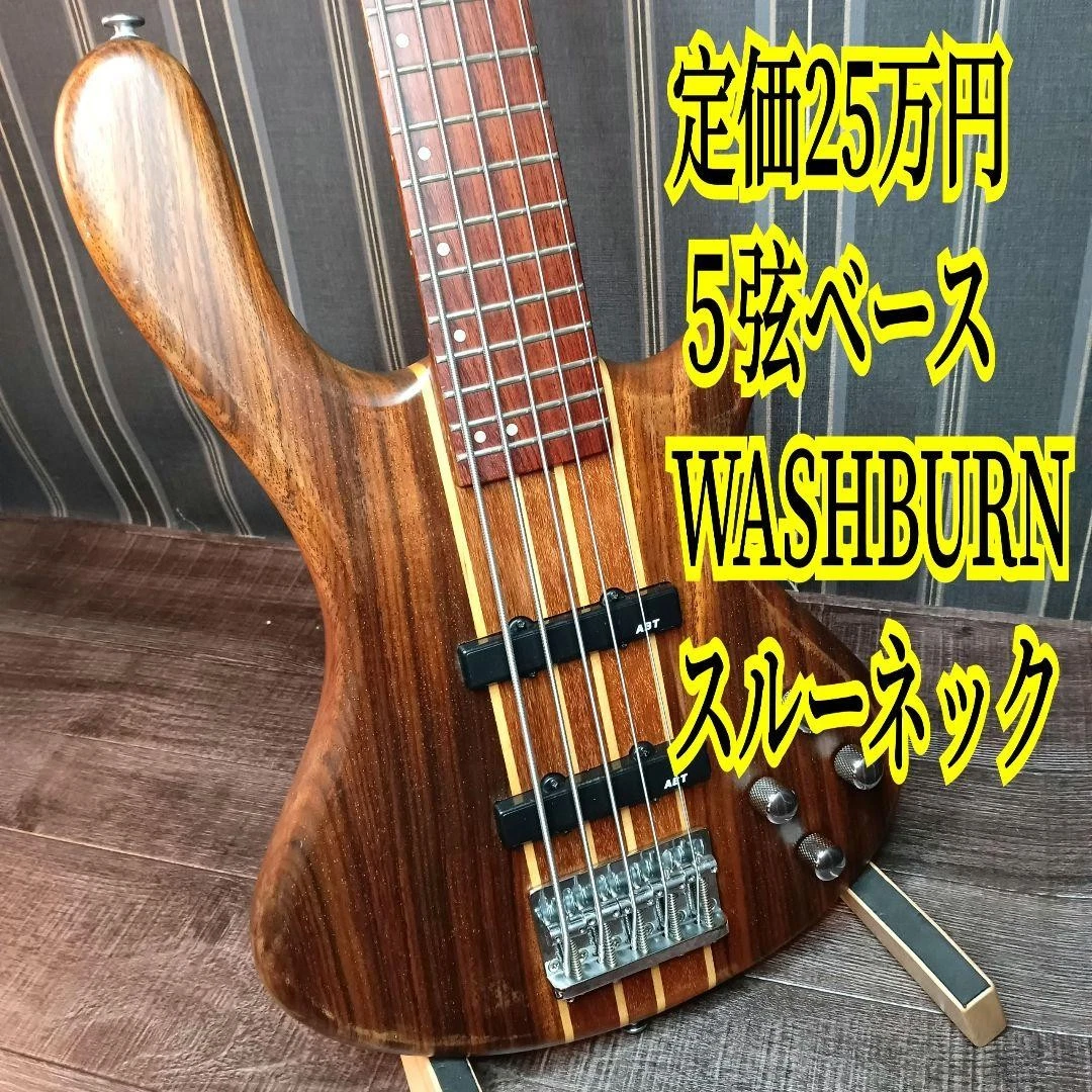Washburn ５弦ベース Washburn Bass Strength 5 Abt Series Natural Matt - 34 