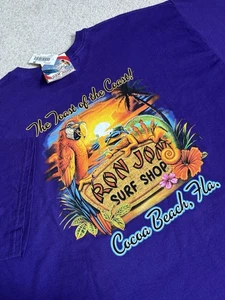 Vintage Ron Jon Surf Shop TShirt Mens XXL Purple Cocoa Beach Toast Of Coast New - Picture 1 of 12