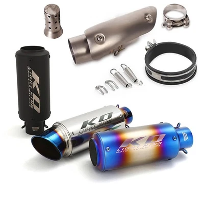 Tubo medio de escape 2" puntas silenciador catalizador de reserva para Suzuki GSXR1000 2012-2025 - Imagen 1 de 4