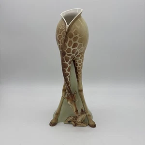 "Florero jirafa de porcelana Franz FZ00233 figura madre y bebé 15"" de alto selva" - Imagen 1 de 11