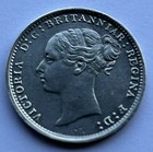 1886 Victoria Silver Silver Maundy Three Penny Coin