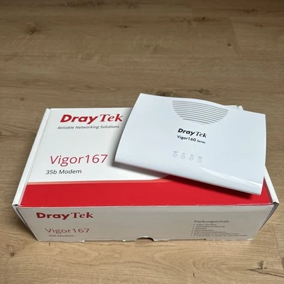 DrayTek Vigor 167 Supervectoring VDSL-/ADSL-Modem - Weiß (V167-DE-AT-CH) - Bild 1 von 3