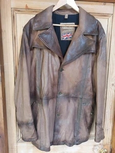 Matchless Batman Leather Jacket Size XXL Mens Brown Bruce Wayne - Picture 1 of 21