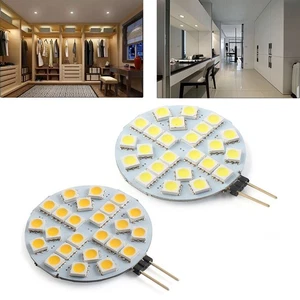 G4 DC12V Socket 24 LED Light Bulb Lamp 5050 SMD LED Bulb Lamp Round Bulb Car AU - Picture 1 of 26