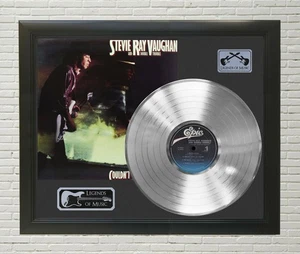 Stevie Ray Vaughan Framed wood Legends Of Music Platinum LP Record Display  - Picture 1 of 4