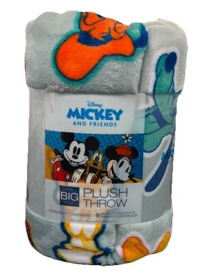 DISNEY MICKEY & FRIENDS- Kohls THE BIG ONE- Plush Throw Blanket 5x6 FT NWT - Image 1 of 4