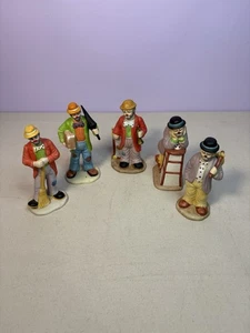 Juego de 5 payasos de cerámica de la colección Emmett Kelly Jr - Imagen 1 de 12