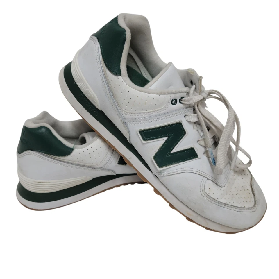 Новый баланс 574 унисекс белый и светло-коричневый и оранжевый U574FNS размер 10 мужчин  - Изображение 1 из 4