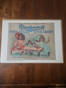 Woodward's “The Candy Men”. Pure Sugar Candy Stick Poster 10 X 14 Vintage 1976 - Picture 1 of 11
