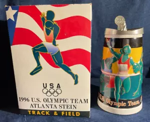 Anheuser Busch USA 1996 Olympia Team Leichtathletik Atlanta Stein mit COA Limited - Bild 1 von 7