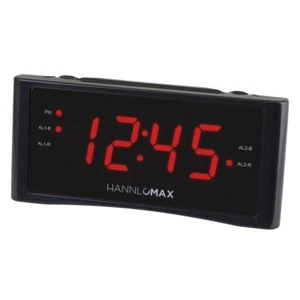 HX-151CR Alarm Clock Radio PLL AM/FM Radio Dual Alarm 1.2" Red LED Display AC... - Picture 1 of 1