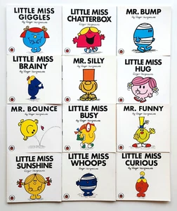 Little Miss & Mr Men Books By Roger Hargreaves (x12 Story Book Bulk Bundle) - Picture 1 of 3